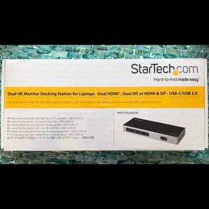 USB-C & USB-A Dock - Dual Monitor 4K 60Hz Dock DisplayPort + HDMI - Hybrid